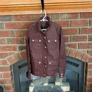 JCrew Resin Jacket with Gold Buttons